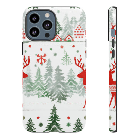Nordic Christmas Print - Impact Resistant Phone Case iPhone 13 Pro Max Glossy